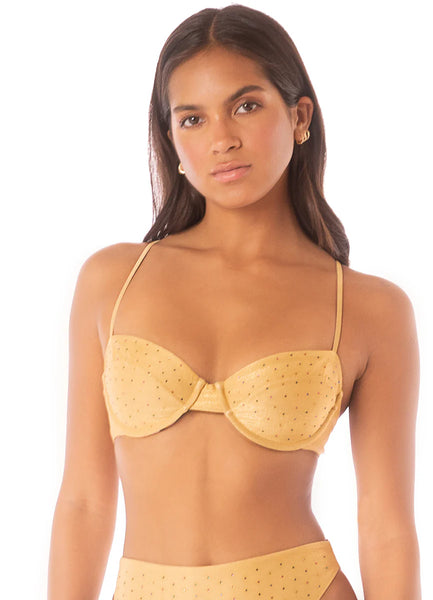 CREAMY GOLD GOLDEN UNDERWIRE TOP