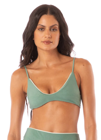 SHAMROCK GREEN CRETA BRALETTE TOP