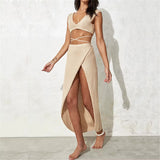 BEACHY TWO PIECE COVER UP SET