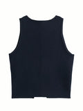 OCEAN KNIT TANK NAVY