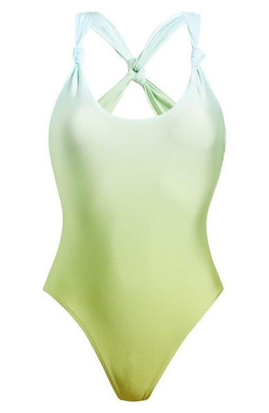 ADDISON ONE PIECE SKY/CHARTREUSE