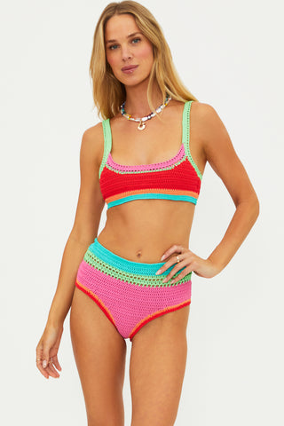 MILANA TOP AQUA HAZE CROCHET