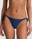 NAVY MACRAME TIE SIDE BOTTOM