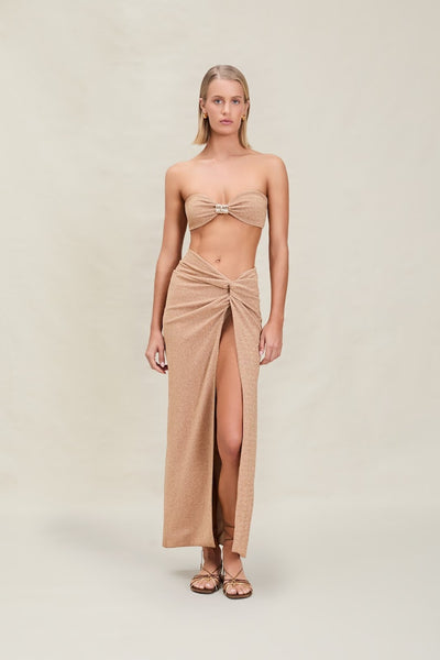 GWEN SKIRT GOLD SHIMMER