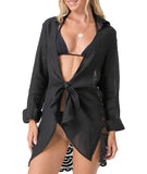 MIDNIGHT LACE MILLIE TIE TUNIC