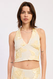 FLORAL IVORY MACRAME SET