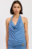BLAIR DRAPE HALTER TOP