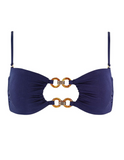 LACE PLUME TOP BLUE