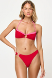 VEGA BIKINI BOTTOM BITSY LIPSTICK RED SWEETHEART