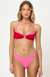 RAYNE BIKINI TOP LIPSTICK RED SWEETHEART