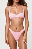 BELLE UNDERWIRE BIKINI TOP PINK SUGAR