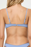 WHIMSY BIKINI TOP CHAMBRAY