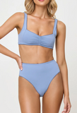 EFFIE BIKINI TOP CHAMBRAY