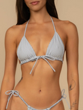 CLASSIC BLUE STRIPE EMMA BIKINI TOP
