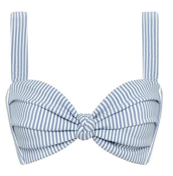 CLASSIC BLUE STRIPE HAYDEN BIKINI TOP