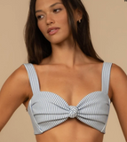 CLASSIC BLUE STRIPE HAYDEN BIKINI TOP