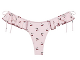 CHERRIES UNO RUFFLE BOWS BIKINI BOTTOM