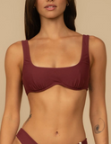 MAROON KAIA SPORT BIKINI TOP