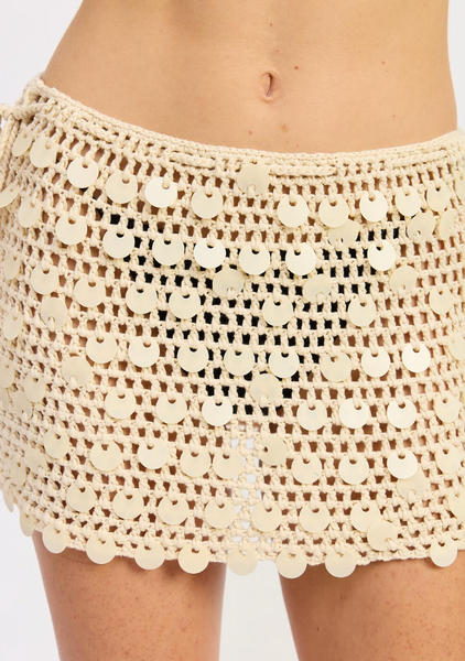 ISLA SEQUIN COVER UP SKIRT