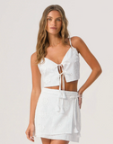 ARIA WRAP SKIRT WHITE SANDS