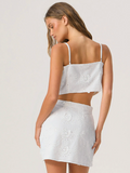 LENA TIE TOP WHITE SANDS