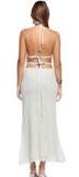 ARIEL WHITE & SILVER KNITTED DRESS