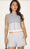 MAGNOLIA NAVY TOP
