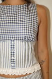 MAGNOLIA NAVY TOP