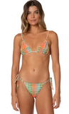 DREAMY GRID ZEN SLIDING TRIANGLE BIKINI TOP