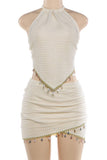 CABANA HALTER SKIRT SET