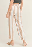 NEW BREEZE STRIPED PANT TAUPE