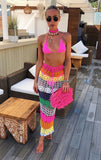 COLORFUL CROCHET COVER UP